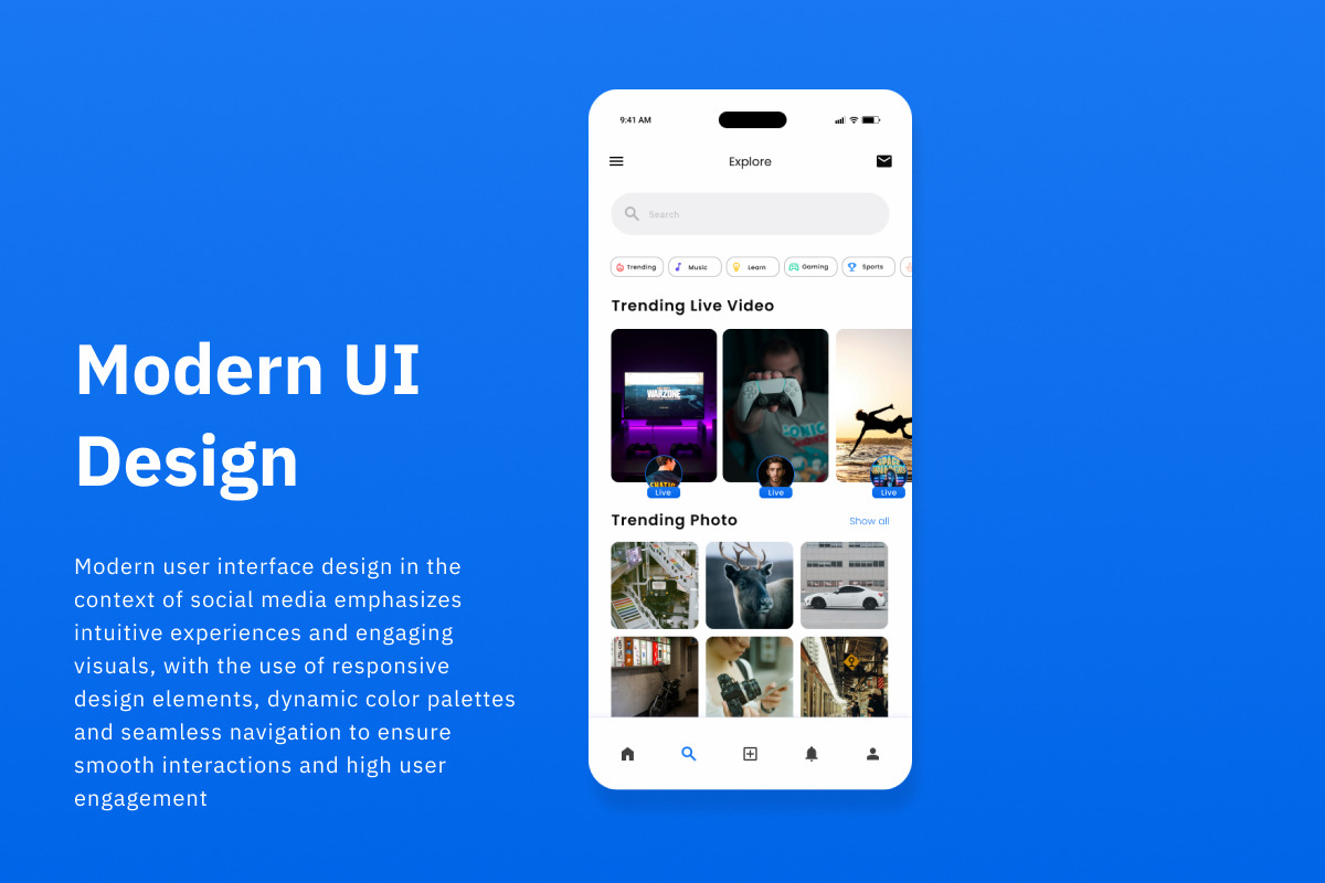 Stream Klick - Social Media Mobile A, an App Template by trabaskriya (Photo 2 of 5)