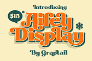 Ailey Display, a Serif Font by Graptail (Thumbnail 1 of 16)