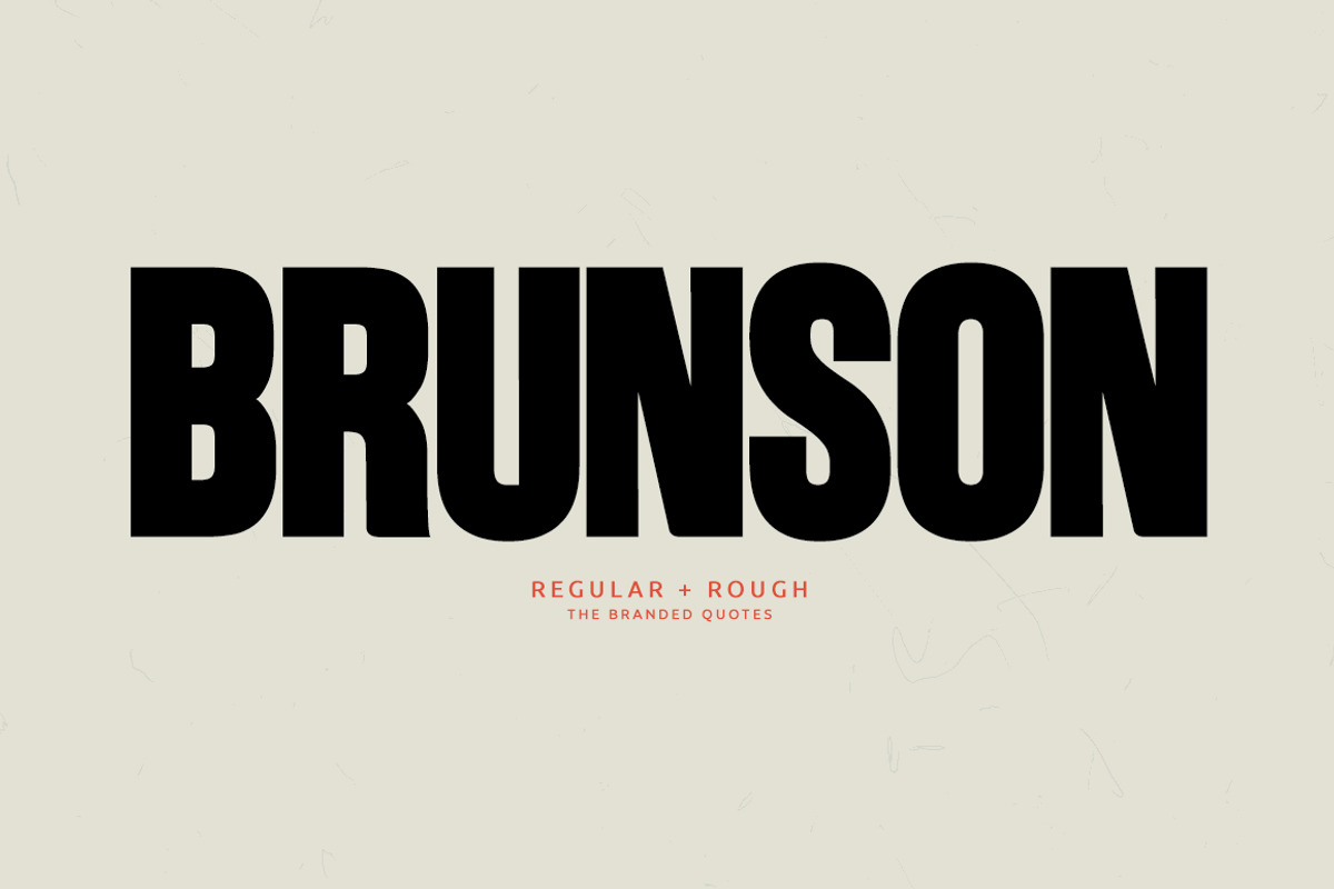 Brunson Font, a Font by The Branded Quotes (Photo 1 of 8)
