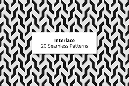 Interlace - 20 Seamless Patterns, a Pattern Graphic by Tustan