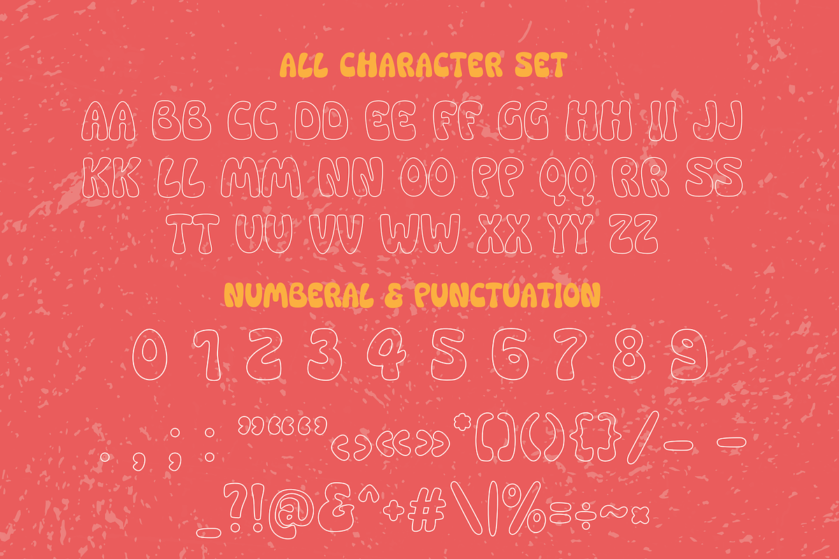Peachy Rounded is a groovy font, a Sans Serif Font by Brown Cupple (Photo 9 of 11)