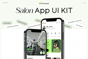 SalonTrend AI Salon App UI Kit