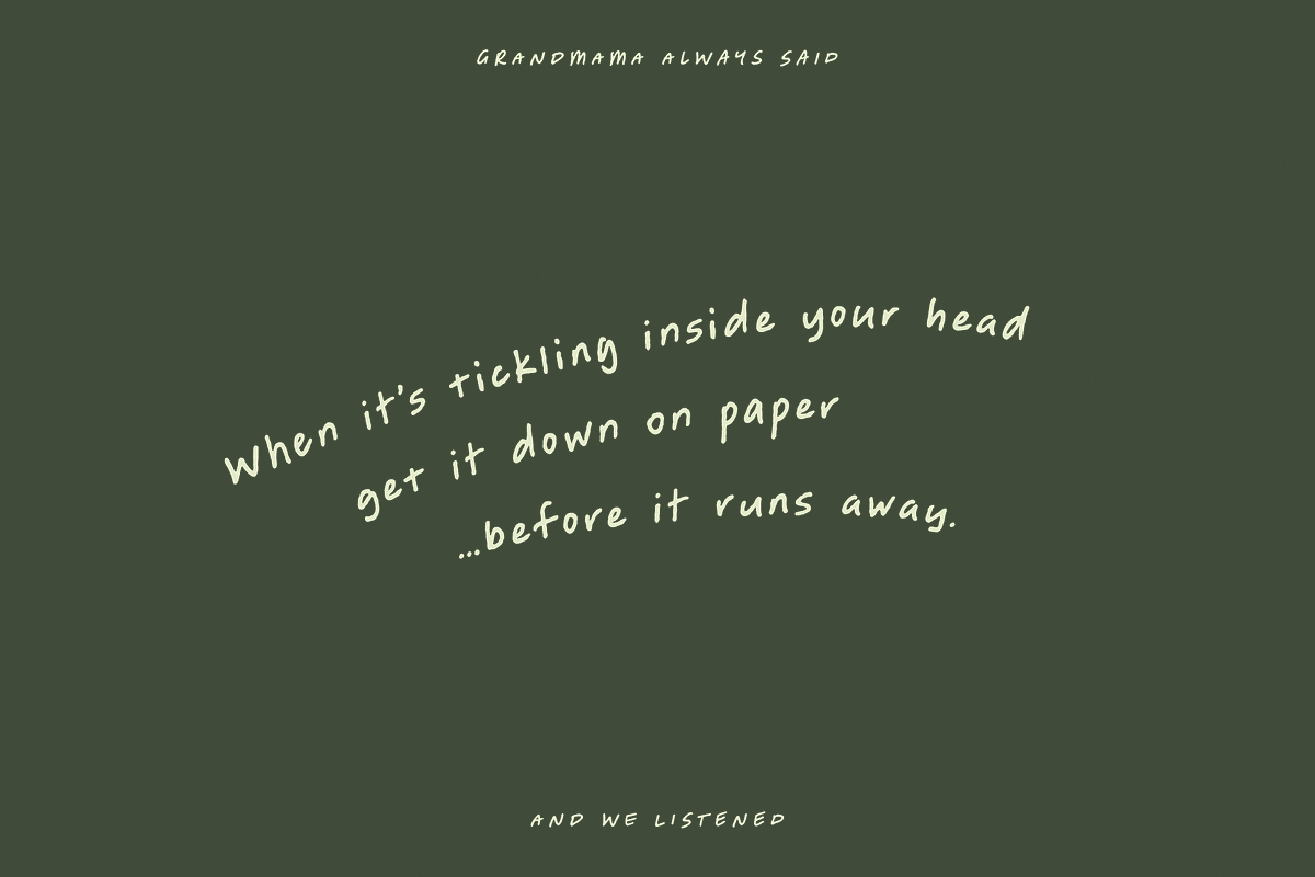 Notemaker's Mark Handwriting Font, a Handwritten Font by TYPEHEIST (Photo 5 of 12)
