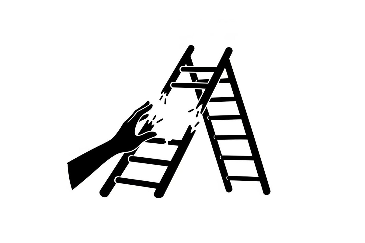 50 Broken Ladder Silhouette Bundle, an Illustration by Designs_River (Photo 26 of 51)