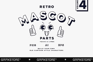 56 Retro Mascot Parts | VOL 4