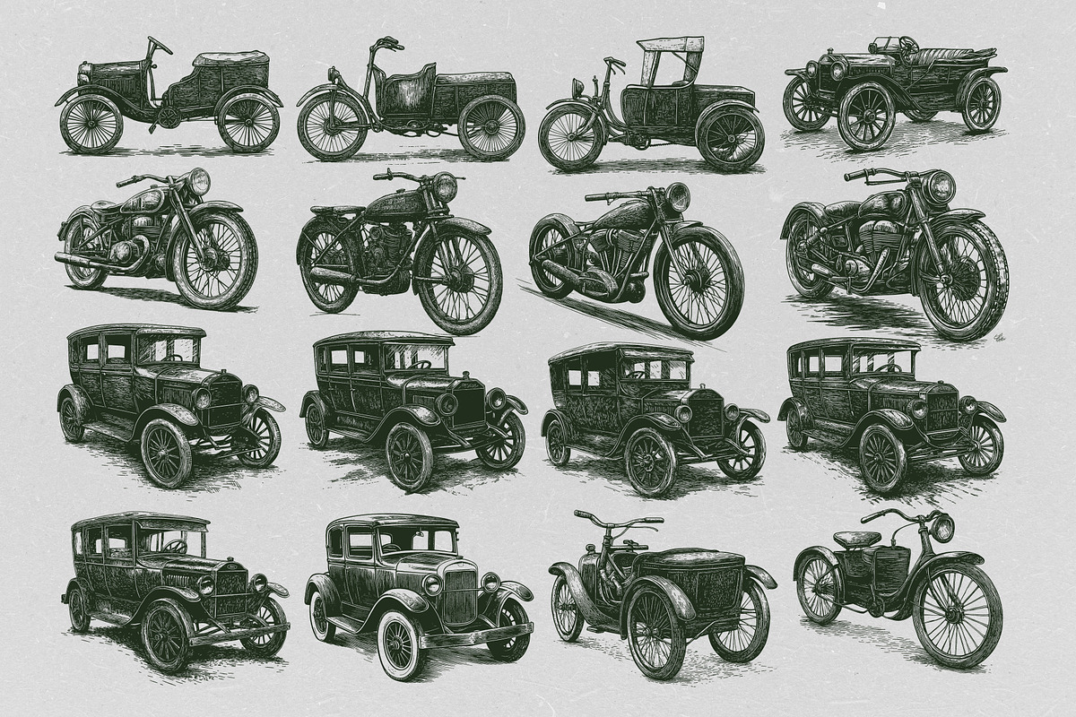 Hand Drawn Retro Things Vector Pack, an Object Illustration by Alternate Studio (Photo 2 of 6)
