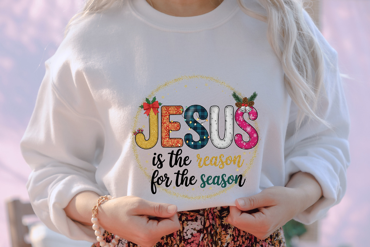 Christian Christmas Jesus is the Rea, an Illustration by designcity5 (Photo 5 of 8)