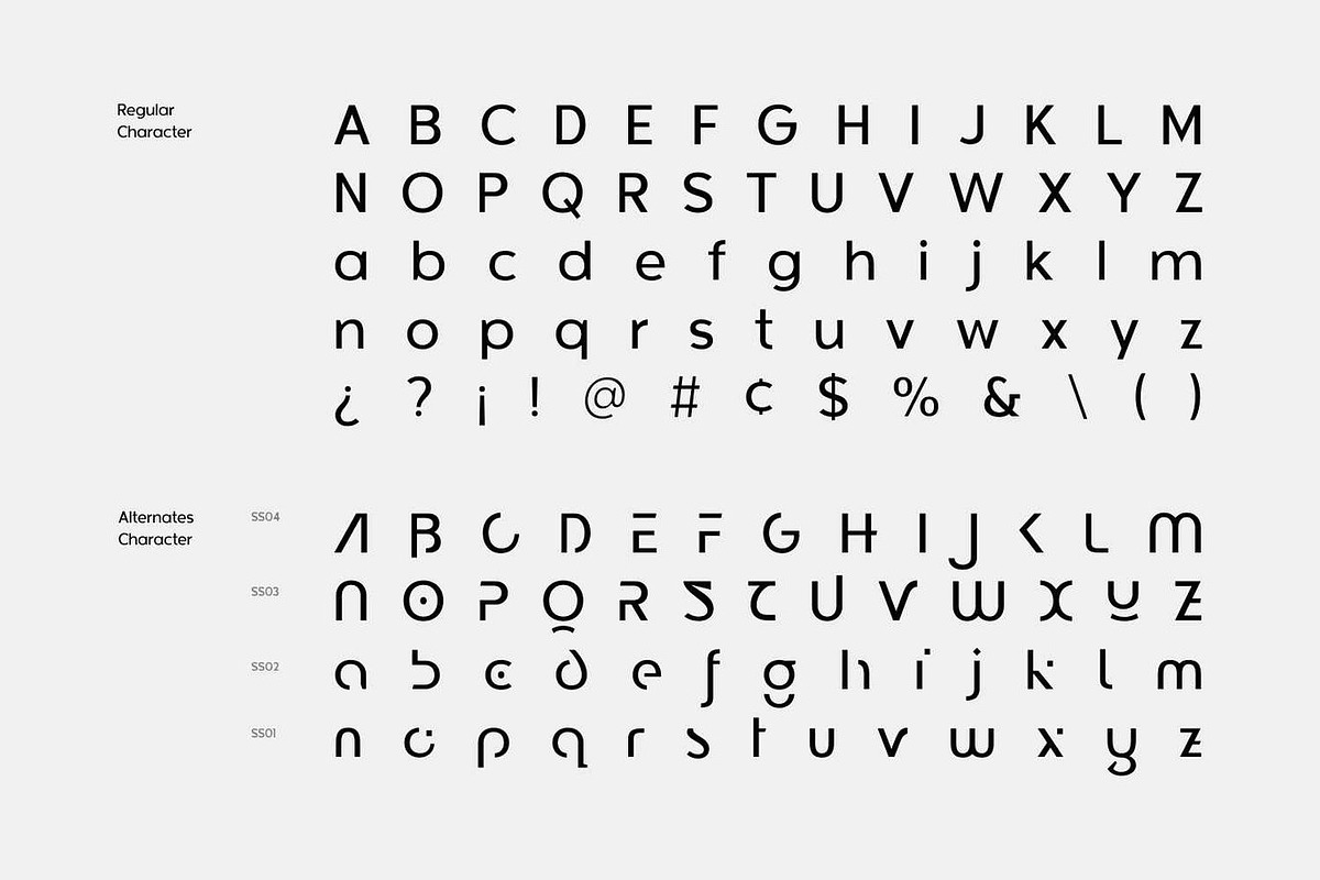 Universal - Technological Font, a Sans Serif Font by Luna Shop (Photo 8 of 16)