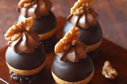 Chocolate Profiteroles (Cream Puffs)
