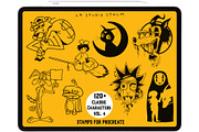Bundle 1 Classic Character-Stamp Set, a Brush Add-On by LA Studio Sthlm (Thumbnail 5 of 17)