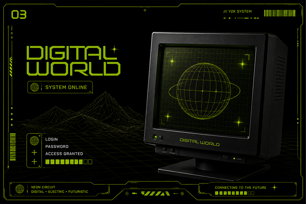 Neon Circuit - Modern Display Font, a Sans Serif Font by overlaytemplates (Photo 3 of 5)
