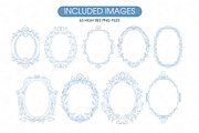 Blue Chinoiserie Clipart, an Illustration by TatiMockup (Thumbnail 2 of 6)