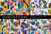 10 Tropical Geometry Revival Pattern, a Pattern Graphic by Inknfolly (Thumbnail 1 of 6)
