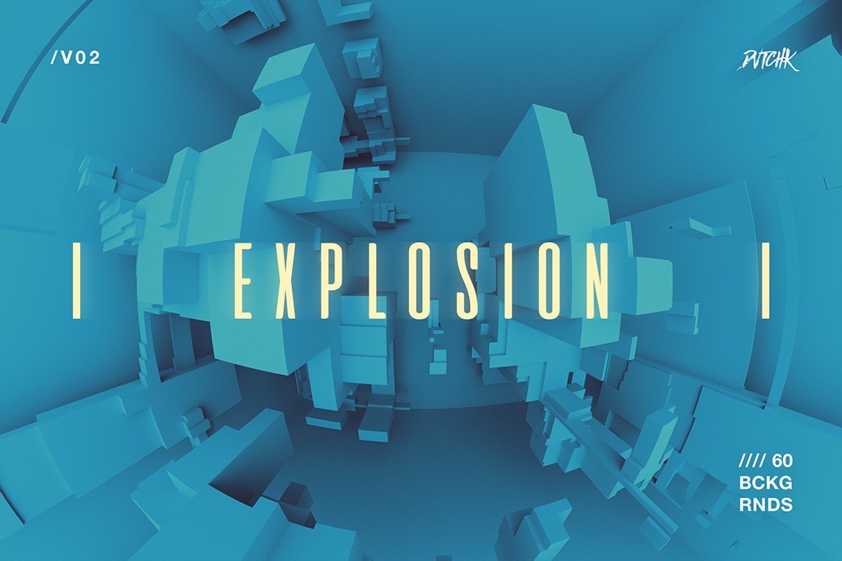 Explosion | 3D Backgrounds V02, a Background Graphic by dvtchk (Photo 6 of 8)