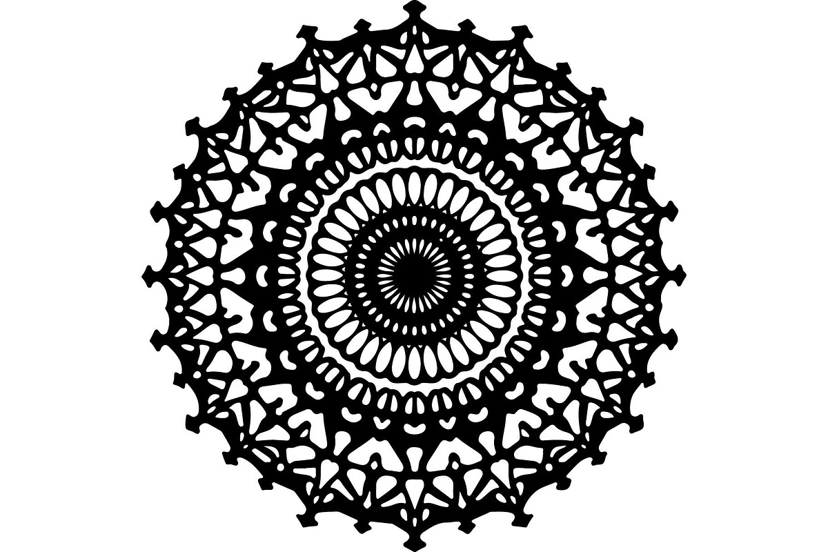 Black Ornate Mandala Designs, an Object Graphic by Designer_Momina (Photo 10 of 10)