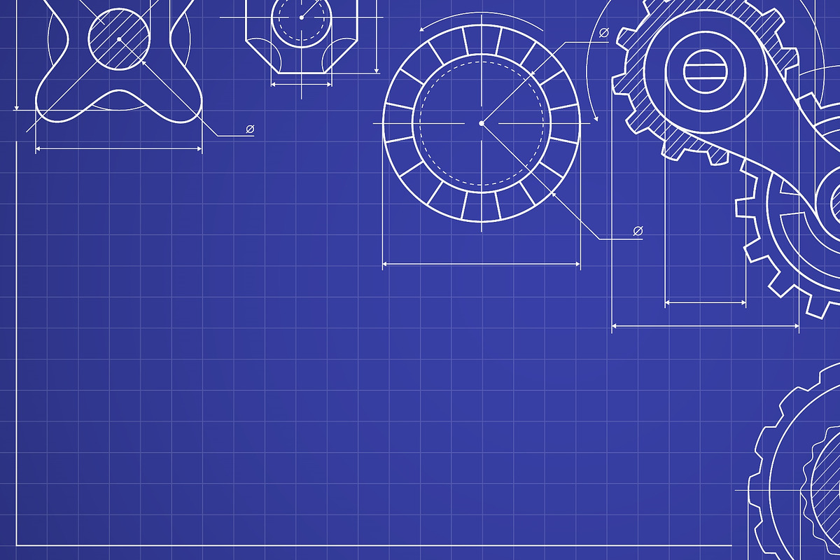 Industrial blueprint background with, a Texture Illustration by art PVP - market (Photo 3 of 3)