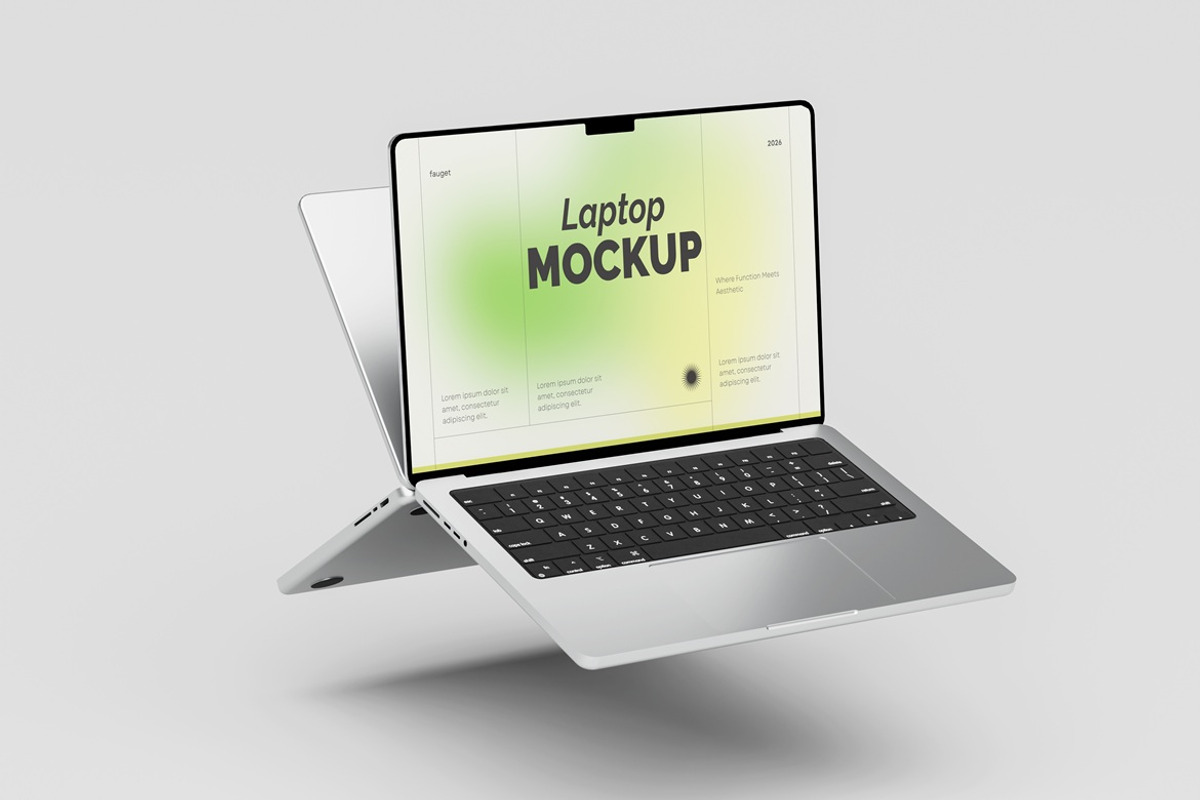 High Quality Laptop Mockup, a Mac Mockup by Ataku Design (Photo 9 of 11)