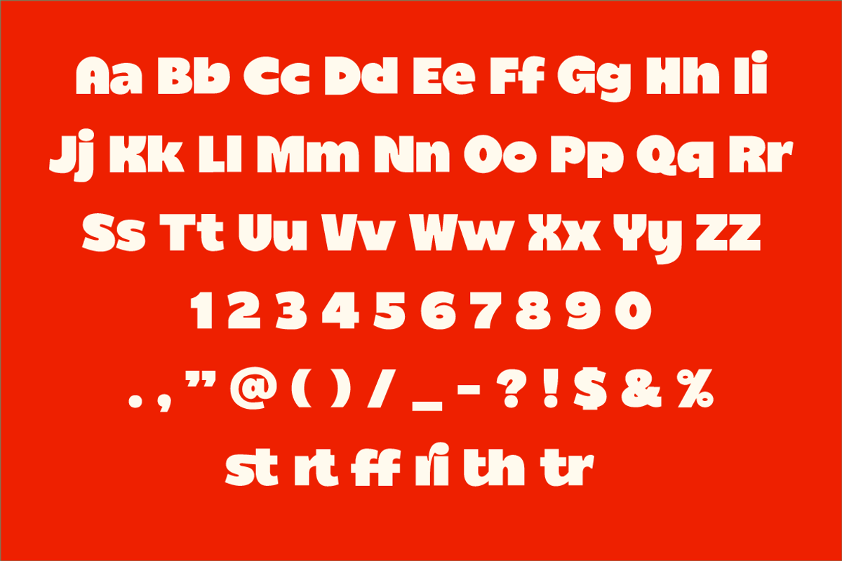 Migurih Bold Food Display Font, a Sans Serif Font by Serbaneka Studio (Photo 6 of 7)