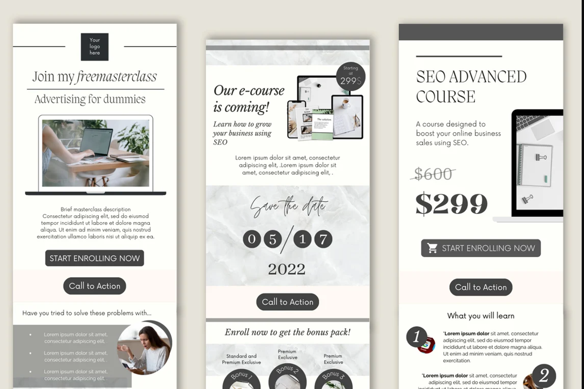 50 Mailchimp Templates, a Templates & Theme by PittaFinePrint (Photo 3 of 8)