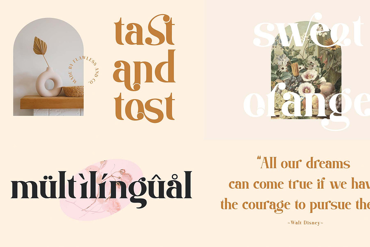 Elegante Serif & Sans Serif Bundle, a Sans Serif Font by Flawless And Co (Photo 5 of 10)