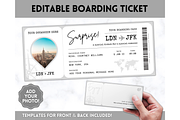Boarding Pass Template, EDITABLE, a Templates & Theme by Templatables (Thumbnail 1 of 8)