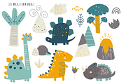 Dino Fun, an Animal Illustration by Poppymoondesign (Thumbnail 2 of 4)