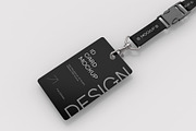 Badge ID Card Holder Mockup, a Product Mockup by graphypix (Thumbnail 1 of 3)