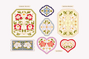SENTIMENTAL Vintage Floral Logo Set, an Object Graphic by Artflorara (Thumbnail 9 of 13)
