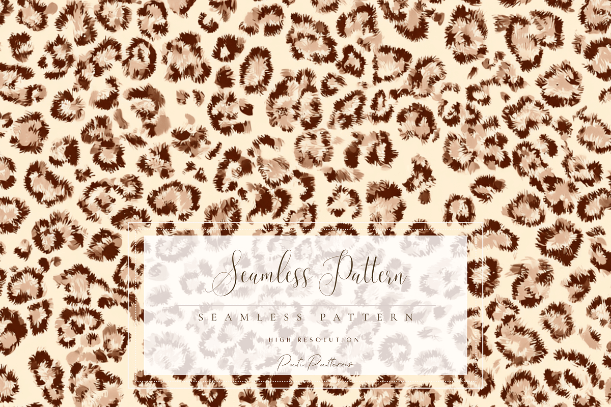 Leopard Seamless Pattern Sepia Tones, a Pattern Graphic by Pati Charm Studio (Photo 1 of 8)