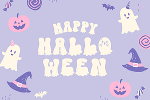 Ghost Creepy Cute Halloween Font