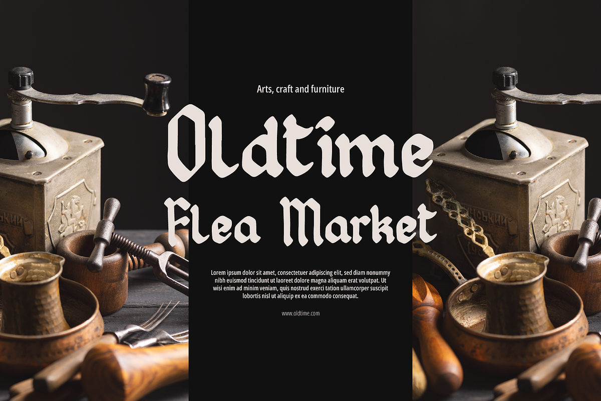 Dark Midaz | Blackletter Typeface, a Blackletter Font by Denustudios (Photo 3 of 15)
