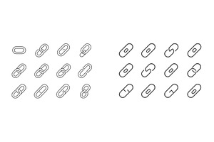 Different styles of paper clips, a Person Illustration by ZinetroN