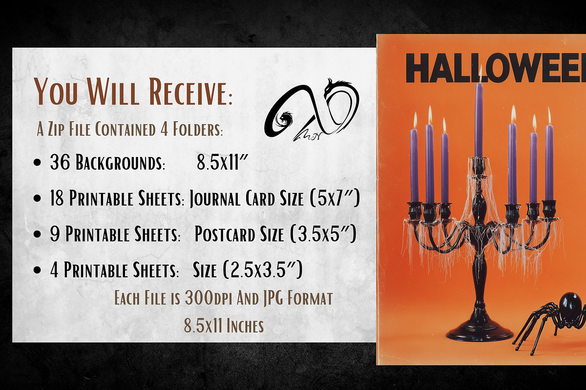 Retro Halloween Posters, a Background Graphic by NiiiNArt (Photo 2 of 9)