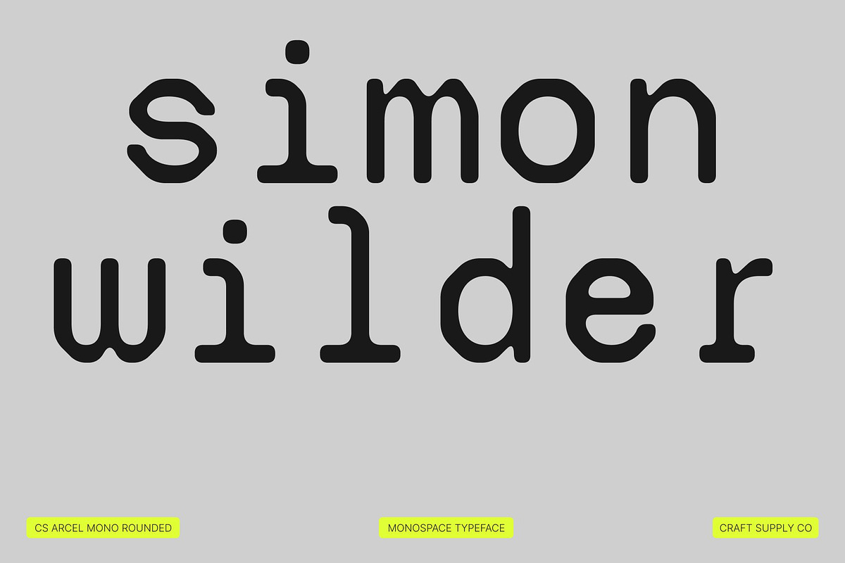 CS Arcel Mono Rounded, a Sans Serif Font by Craft Supply Co. (Photo 4 of 8)