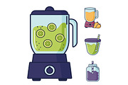 Smoothie Illustration Set, a Food Illustration by studiogstock (Thumbnail 3 of 3)
