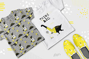 Dinos. Yellow design set., an Animal Illustration by kuchuk_design (Thumbnail 9 of 9)