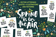 Spring! Letterings+graphics, an Illustration by Nina's Illustration Shop (Thumbnail 1 of 8)