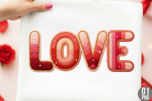 Faux Yarn Crochet Love Valentines, an Illustration by Designking