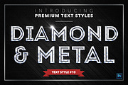 Diamond & Metal #2 - 16 Text Styles, a Layer Style Add-On by Jonas Stensgaard (Thumbnail 11 of 19)