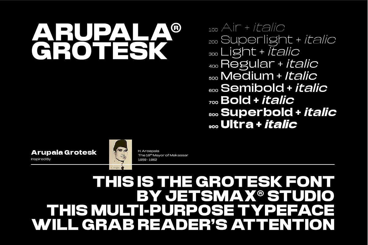 Arupala Grotesk, a Sans Serif Font by Jetsmax® Studio (Photo 10 of 10)
