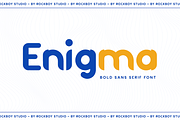 Enigma - Logo Font, a Sans Serif Font by RockboyStd (Thumbnail 1 of 12)