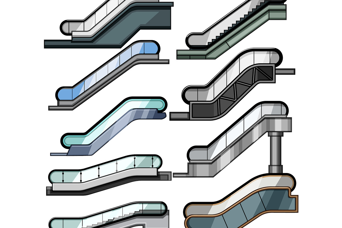 Escalator designs various types, an Object Graphic by pikepicture (Photo 2 of 3)