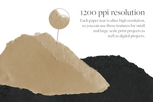 High Resolution Paper Tear Textures