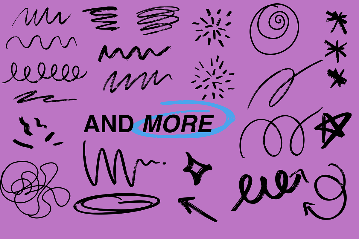 Doodles and Scribbles, a Decorative Illustration by Digital Department (Photo 5 of 5)