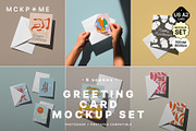 US A2 cards and envelopes mockup set, a Merchandise Mockup by MCKP*ME (Thumbnail 1 of 7)