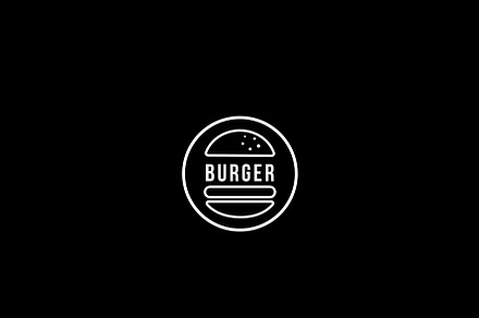 Simple Burger Logo Design preview 3