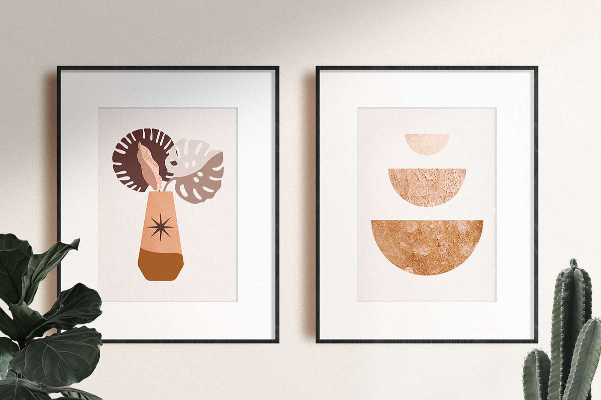 Tropical Leaves and Abstract Shapes, a Texture Illustration by CatJello Graphics (Photo 13 of 27)