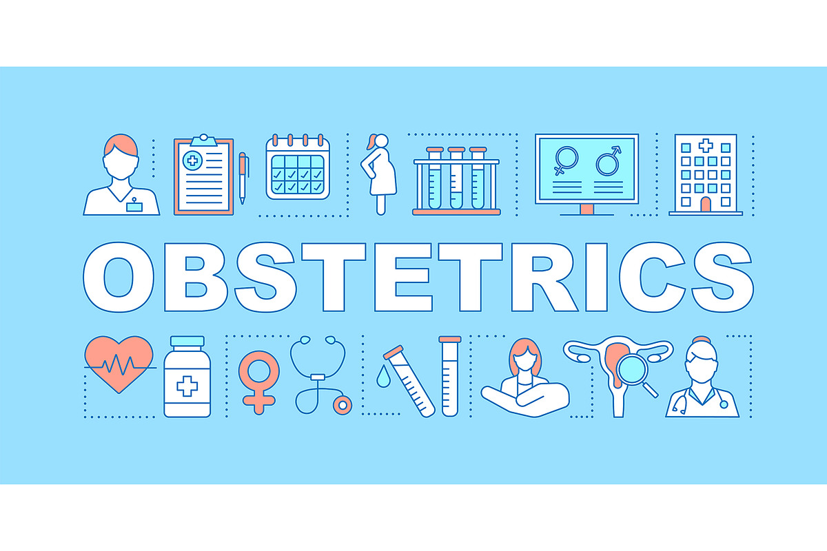 Obstetrics word concepts banner, a Templates & Theme by IMG Visuals
