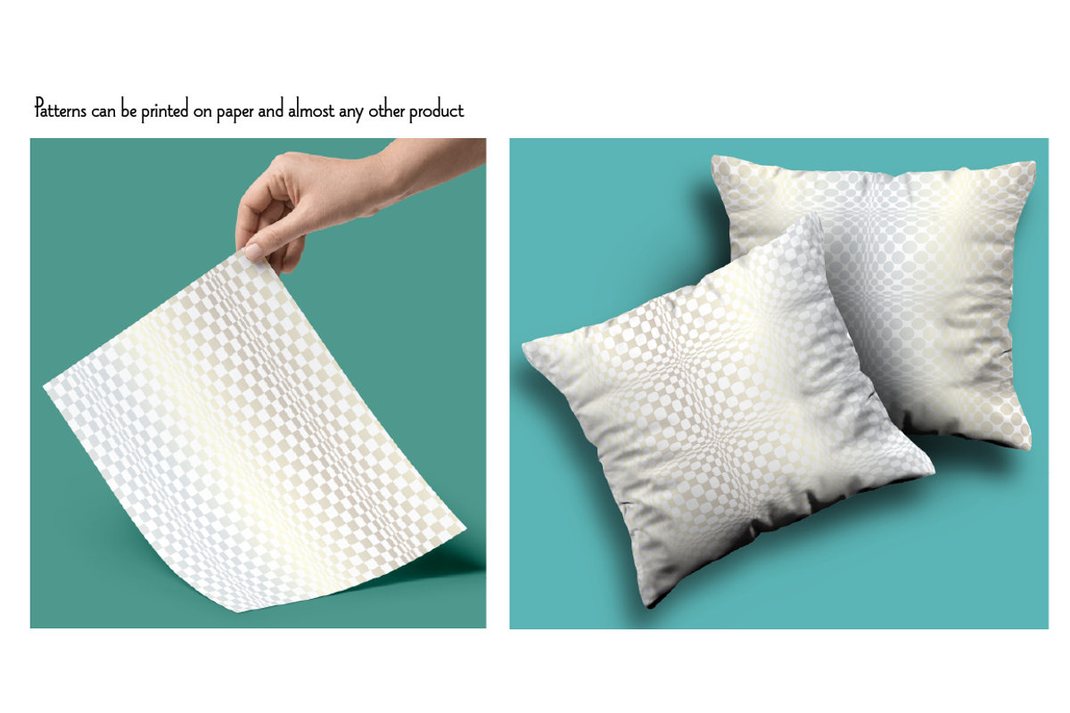 Seamless Silver Op Art Patterns preview 2
