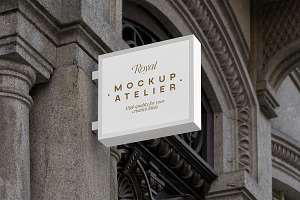 Outdoor signage mockup
